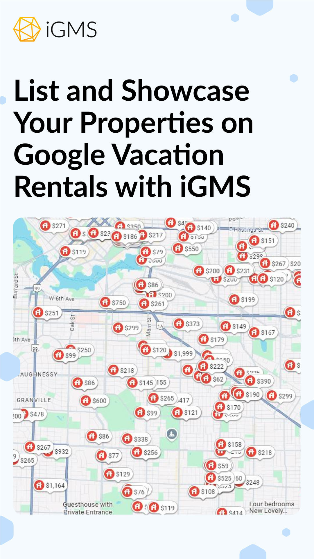 List Your Rentals on Google with Ease. Book a Demo