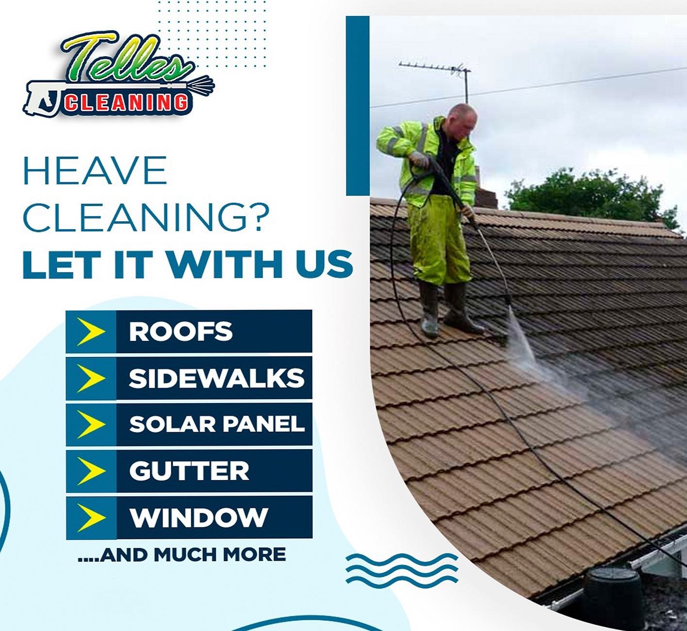 Telles Cleaning & Maintenance Pressure Washing ad creative