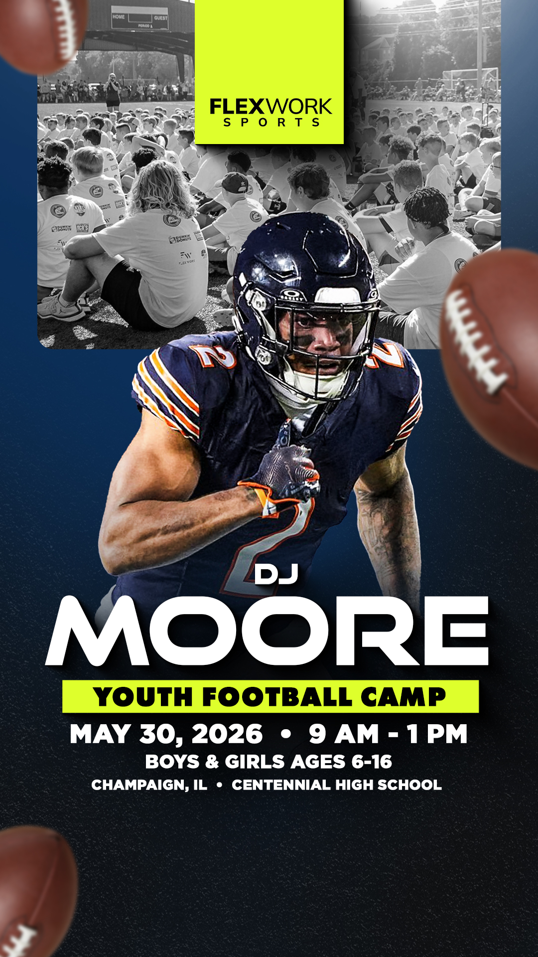 FlexWork Sports Management Sports Lessons ad creative