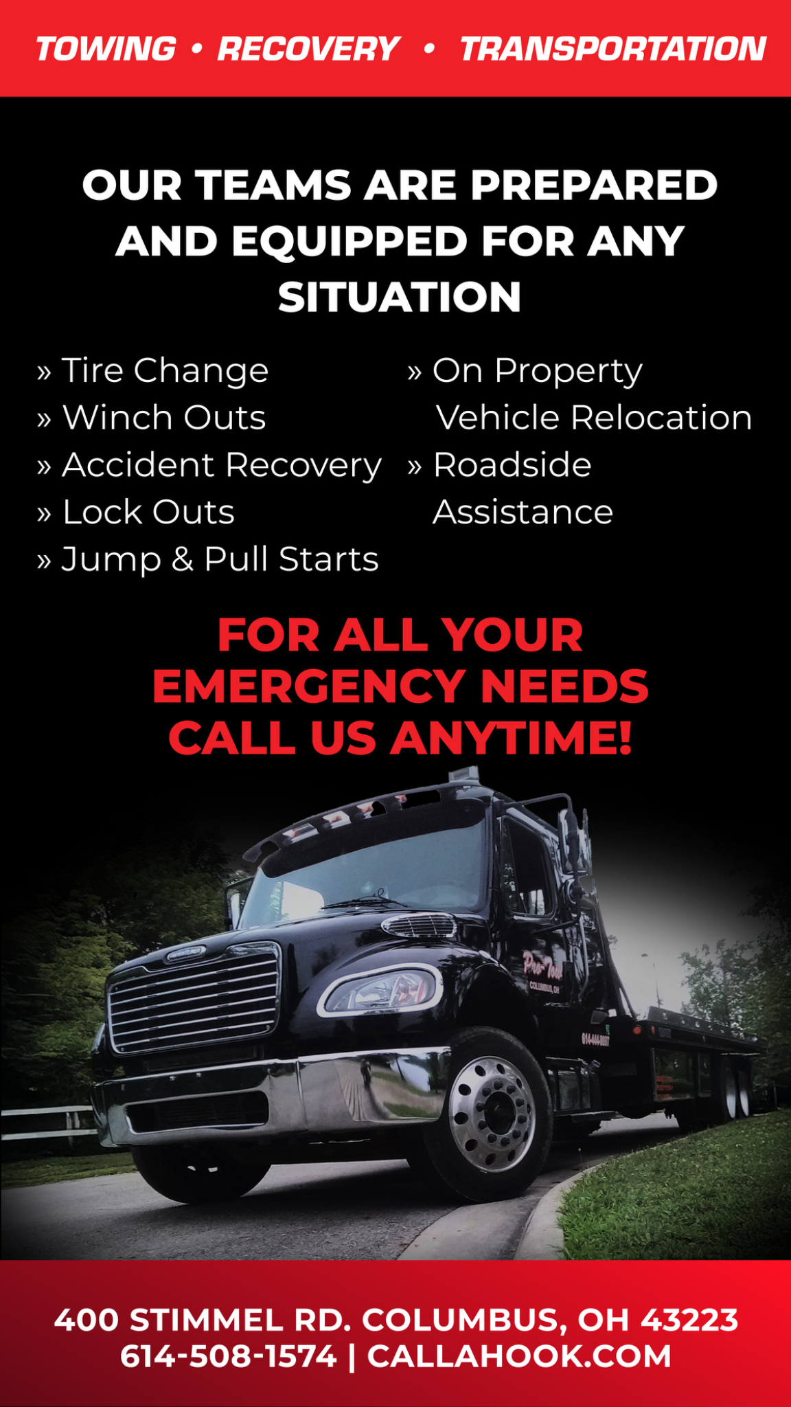 Roadside Trouble? Call Pro-Tow Towing and Recovery 