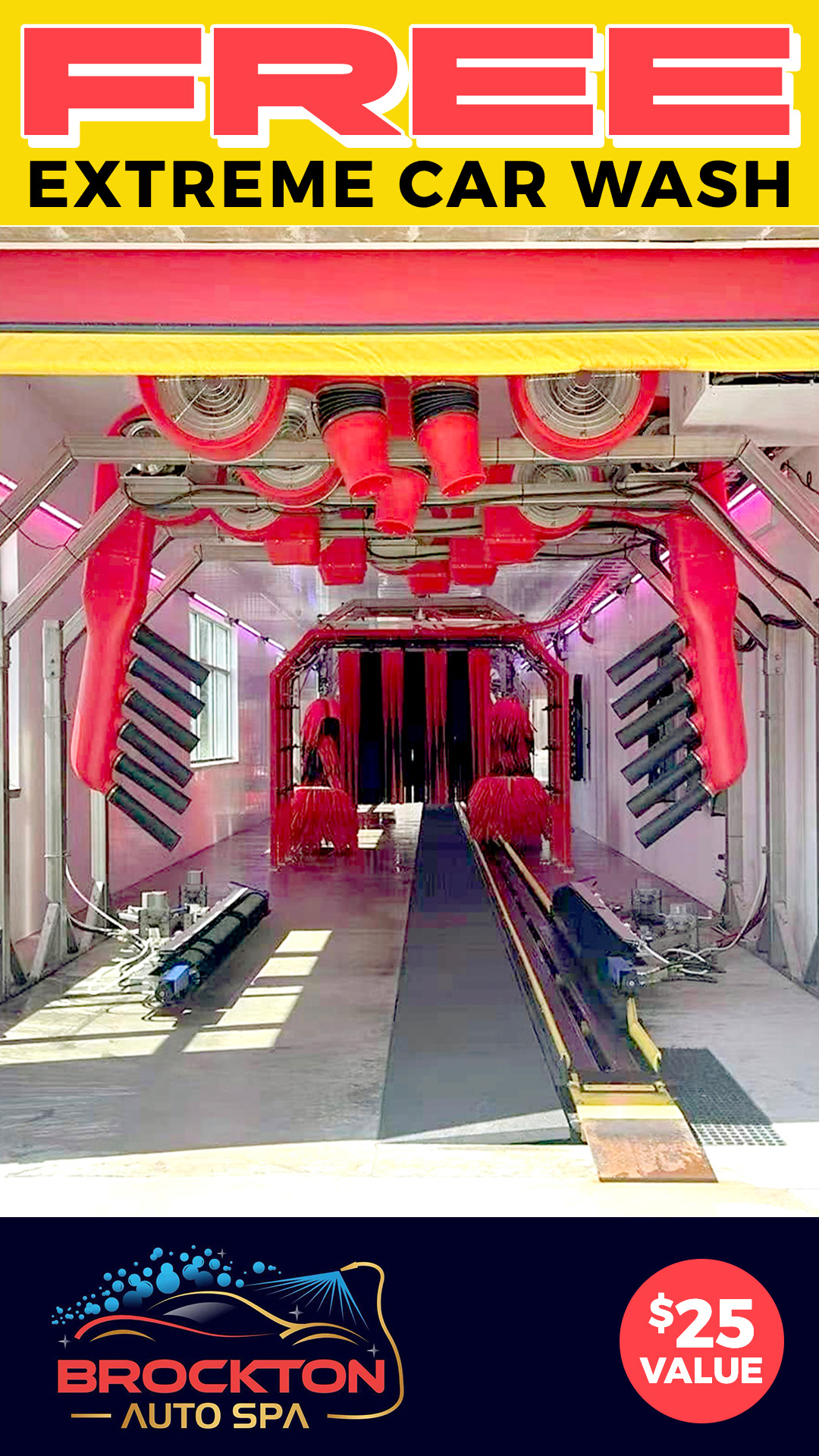 Brockton Auto Spa Car Wash ad creative