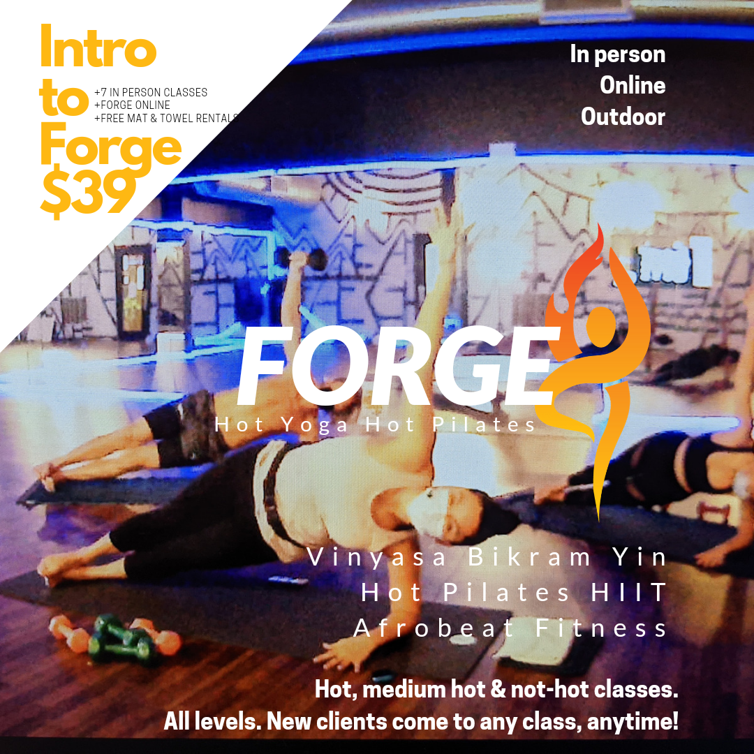 Forge Hot Yoga Alberta District Yoga Studio ad creative