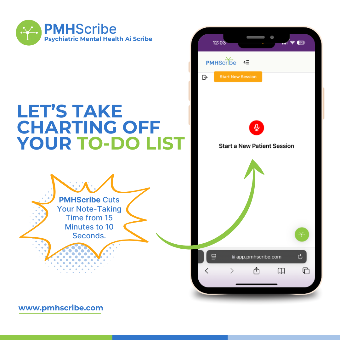 Get Your Charting Done in Seconds - PMHScribe