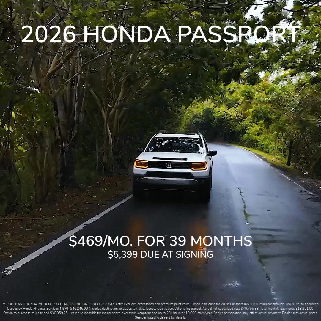 Middletown Honda Auto Dealer ad creative