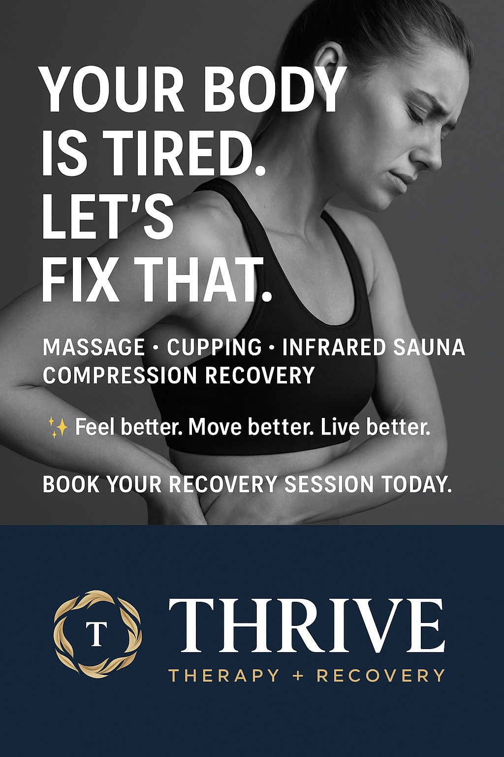 Thrive Therapy + Recovery Therapist & Counselor ad creative