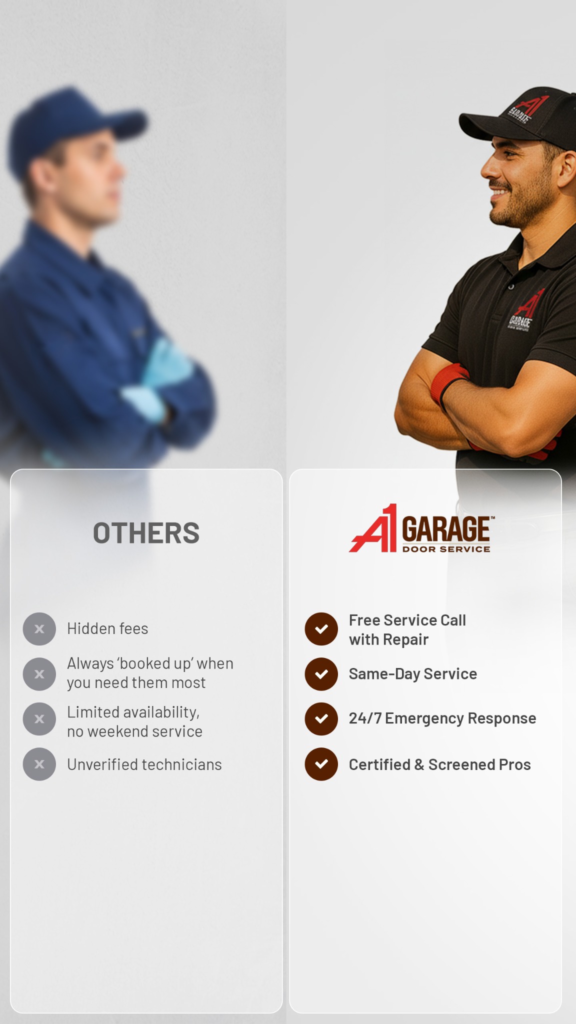 A1 Garage Door Service Garage Door ad creative