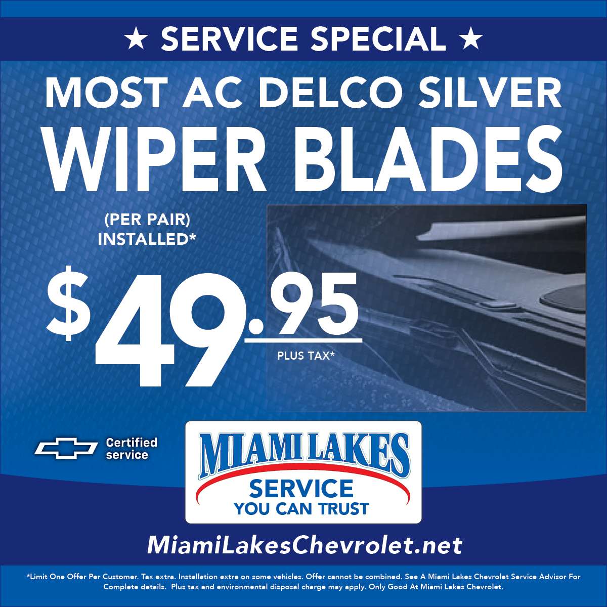 Miami Lakes Chevrolet Auto Dealer ad creative