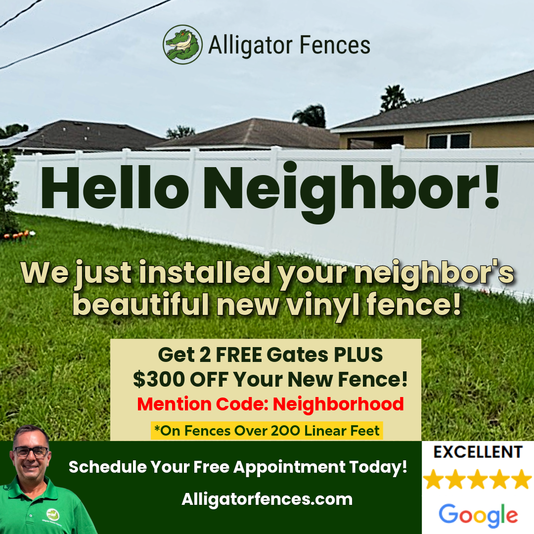Get 2 FREE Gates + $300 OFF Your New Fence!