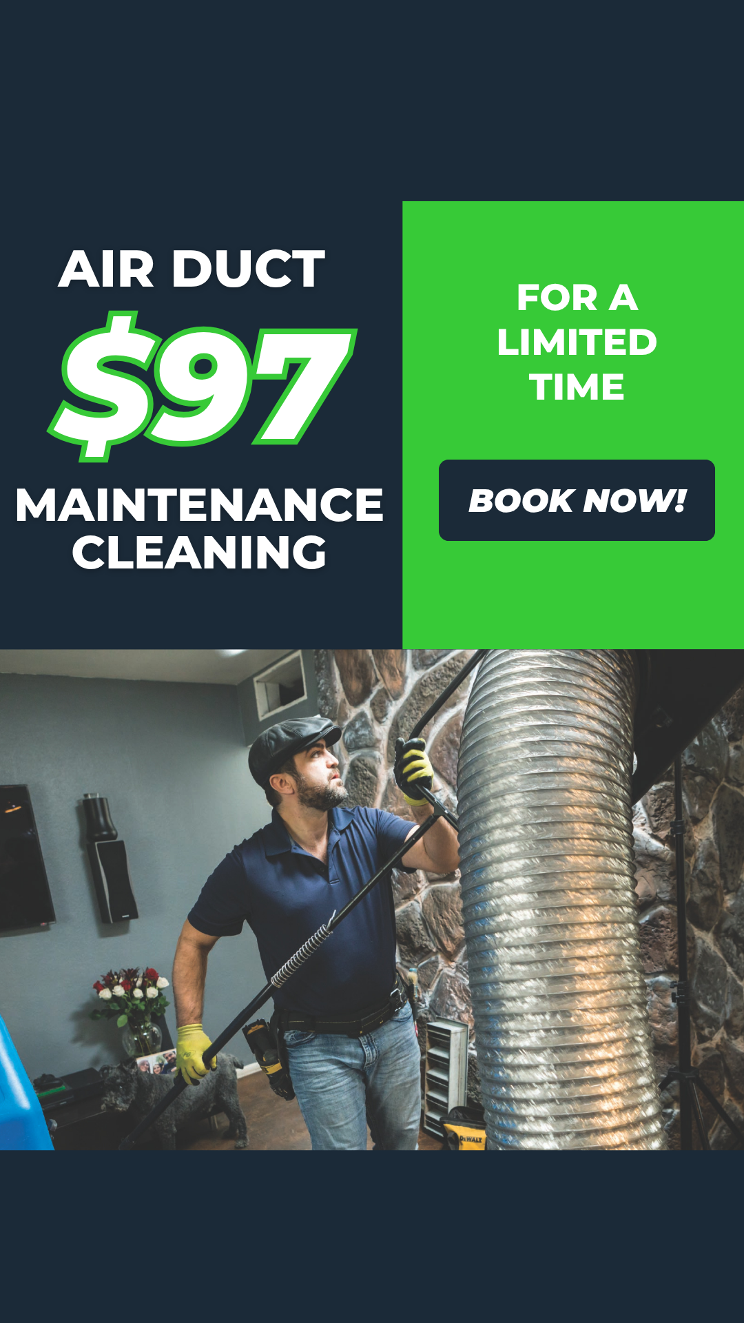 Book your $97 Air Duct Cleaning — limited-time offer.