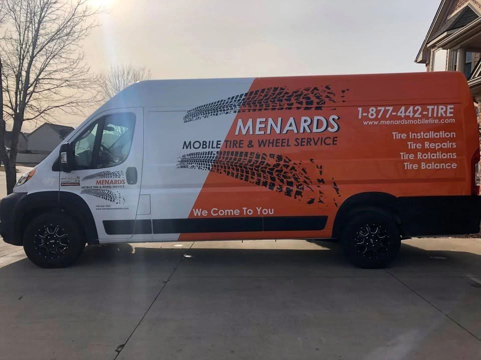Menards Mobile Tire & Wheel Tire Shop ad creative