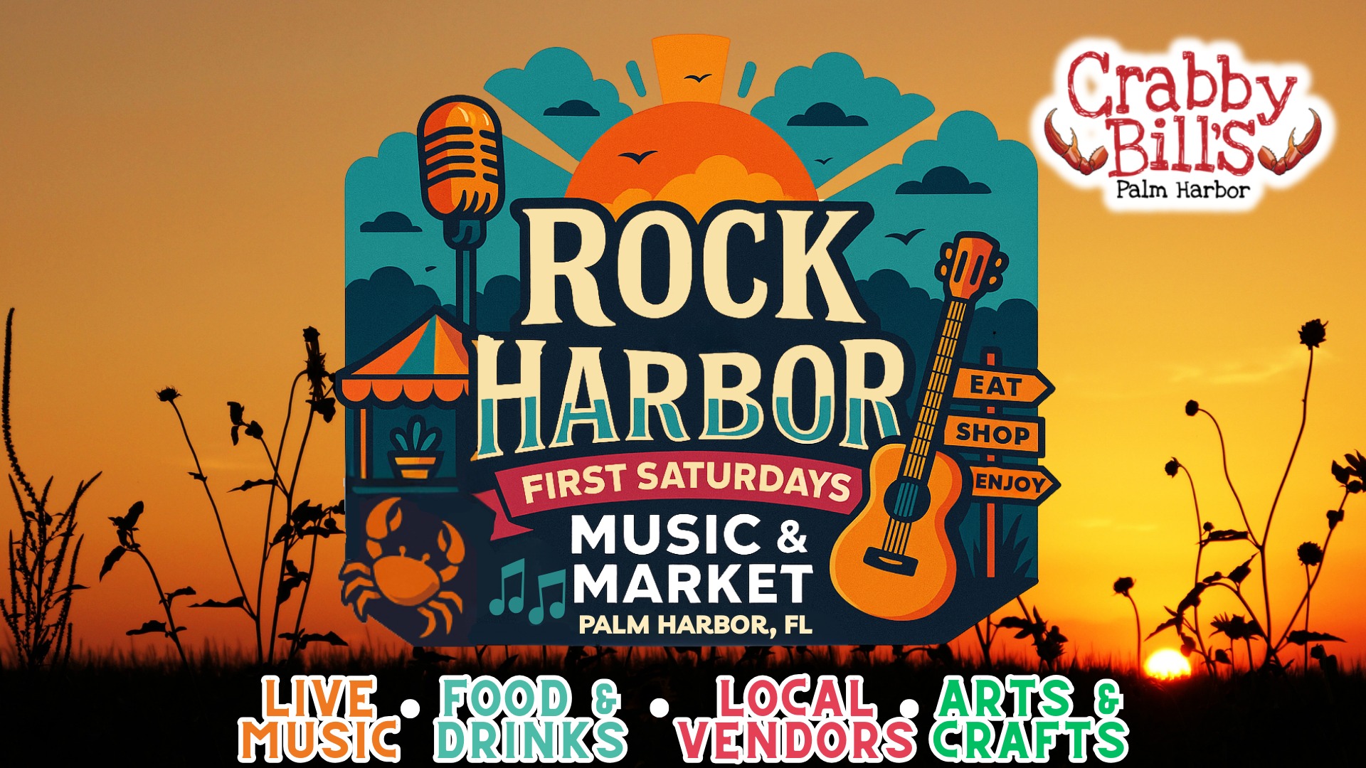 Crabby Bill's Palm Harbor Restaurant ad creative