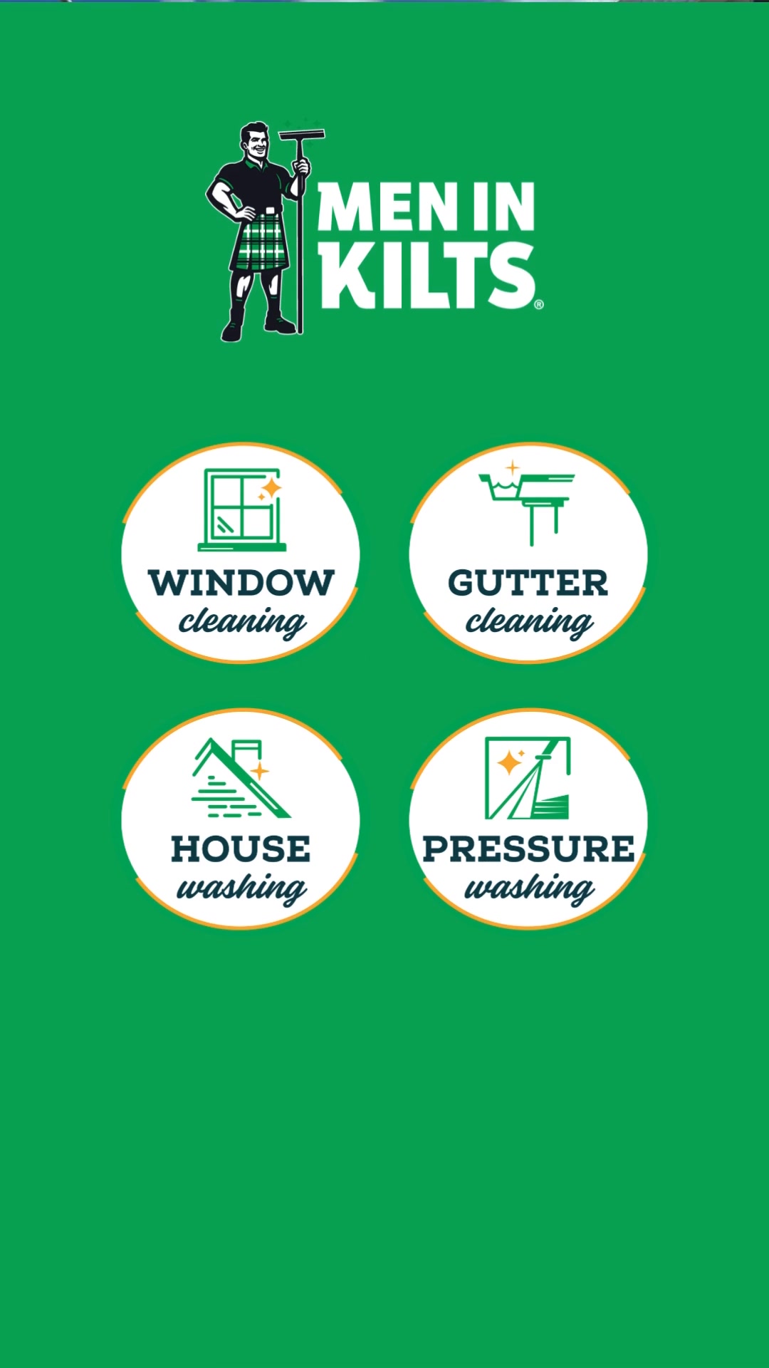 Men In Kilts Denver Gutter Service ad creative