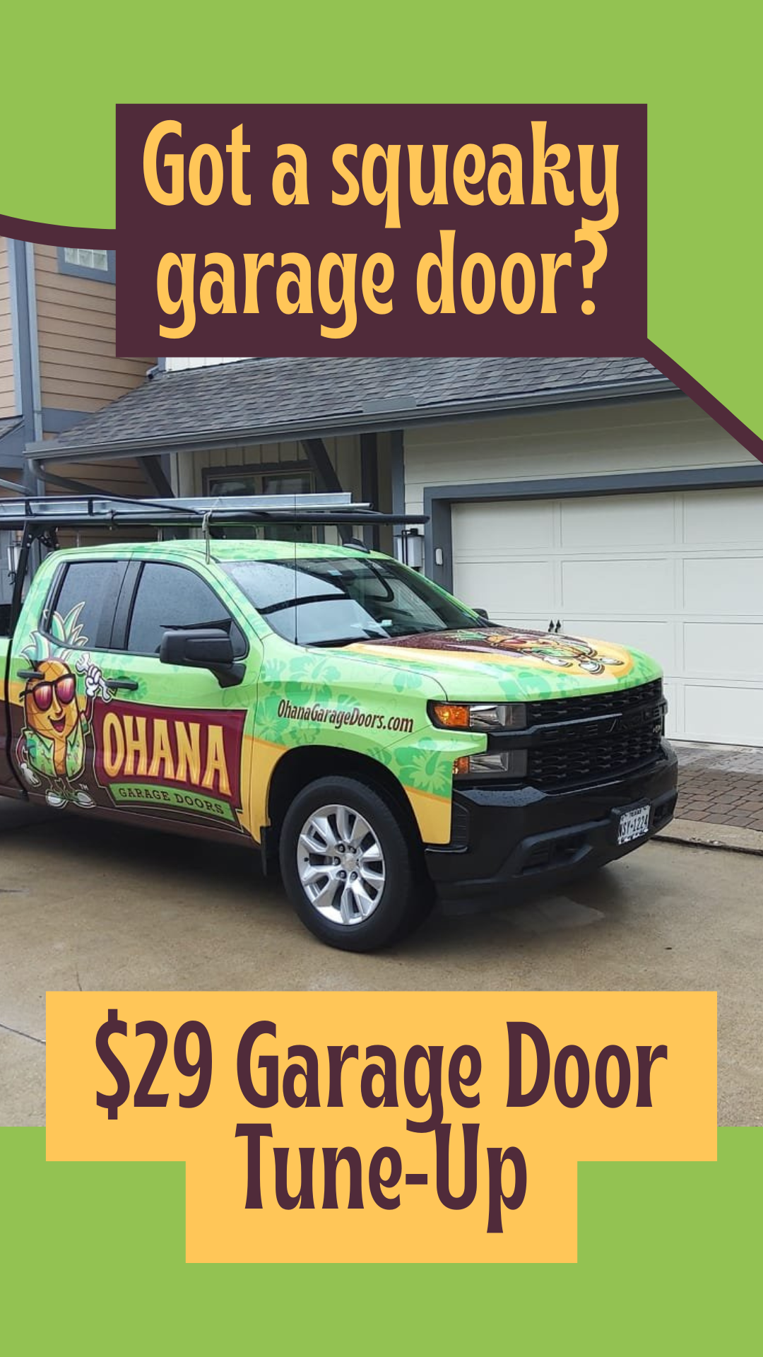 Ohana Garage Door Repair of Katy Garage Door ad creative