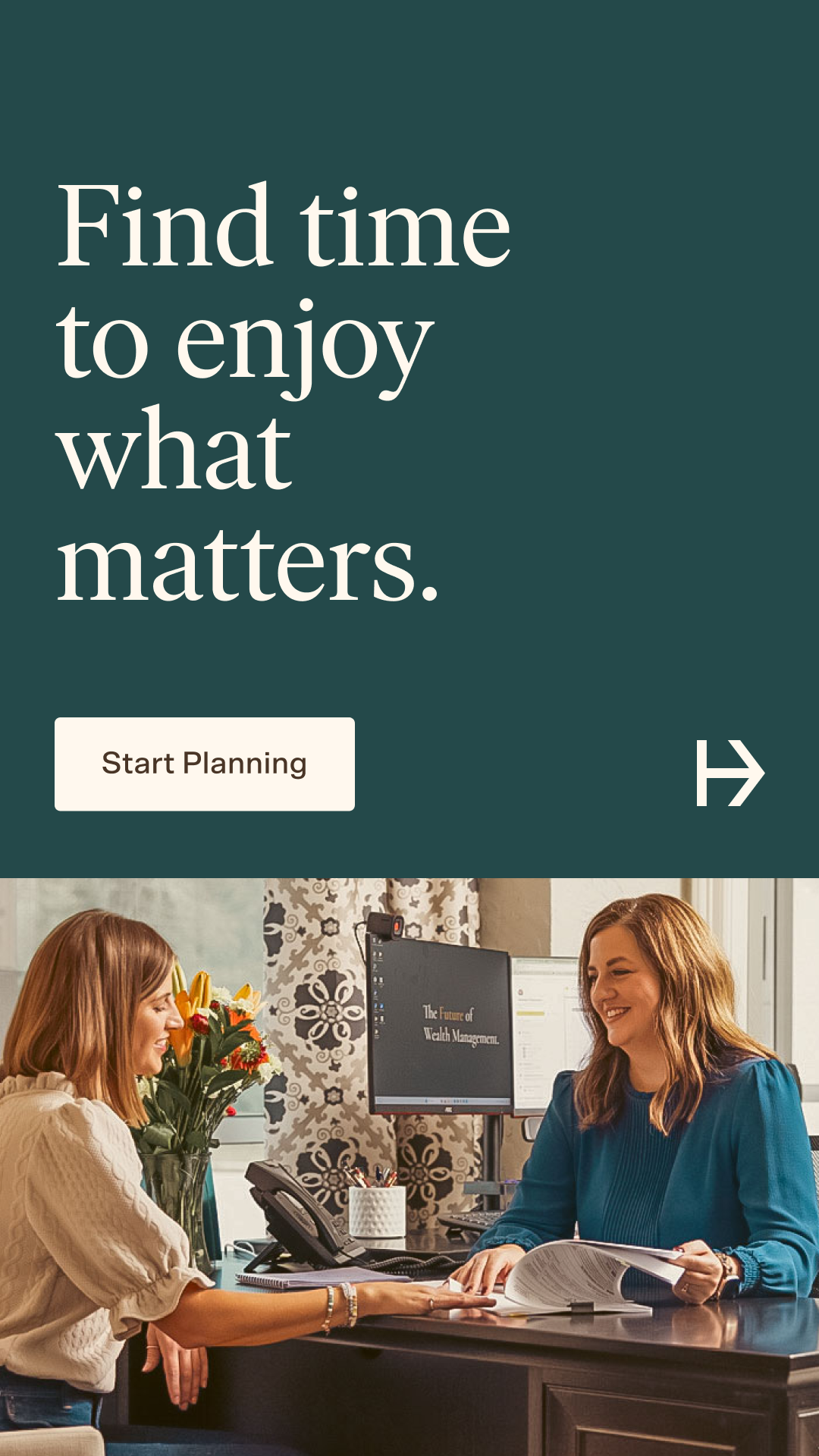 Holistic Planning Financial Advisor ad creative
