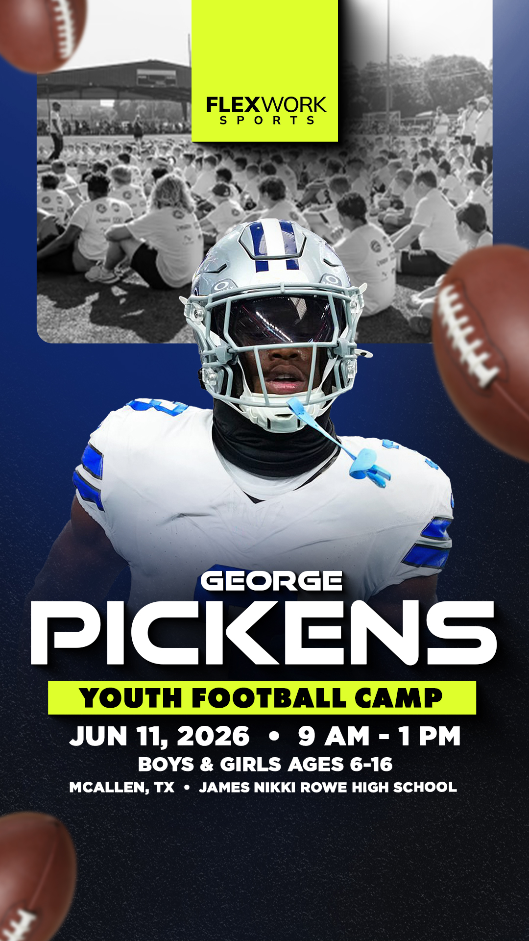 FlexWork Sports Management Sports Lessons ad creative