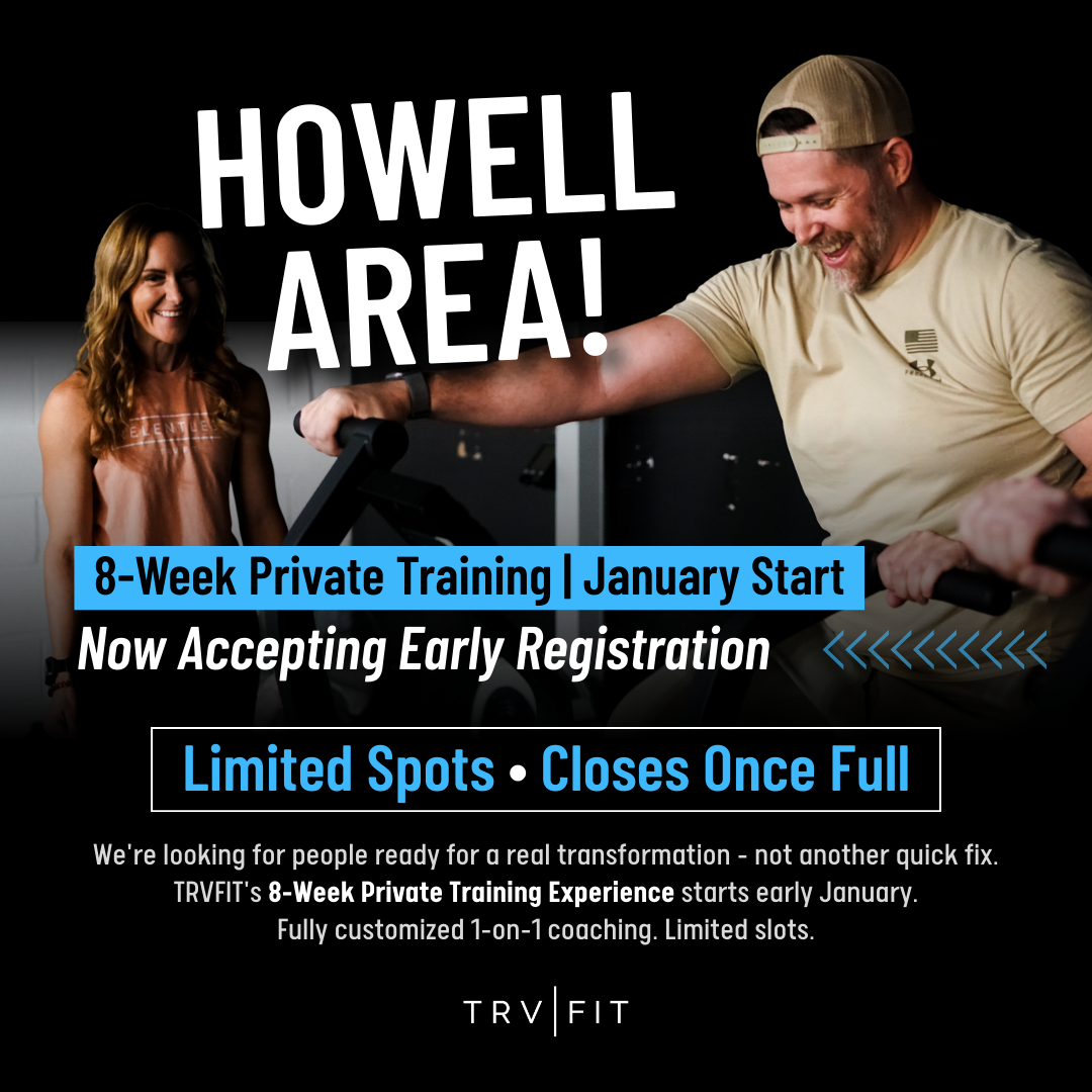 TrvFit Fitness Howell Personal Trainer ad creative