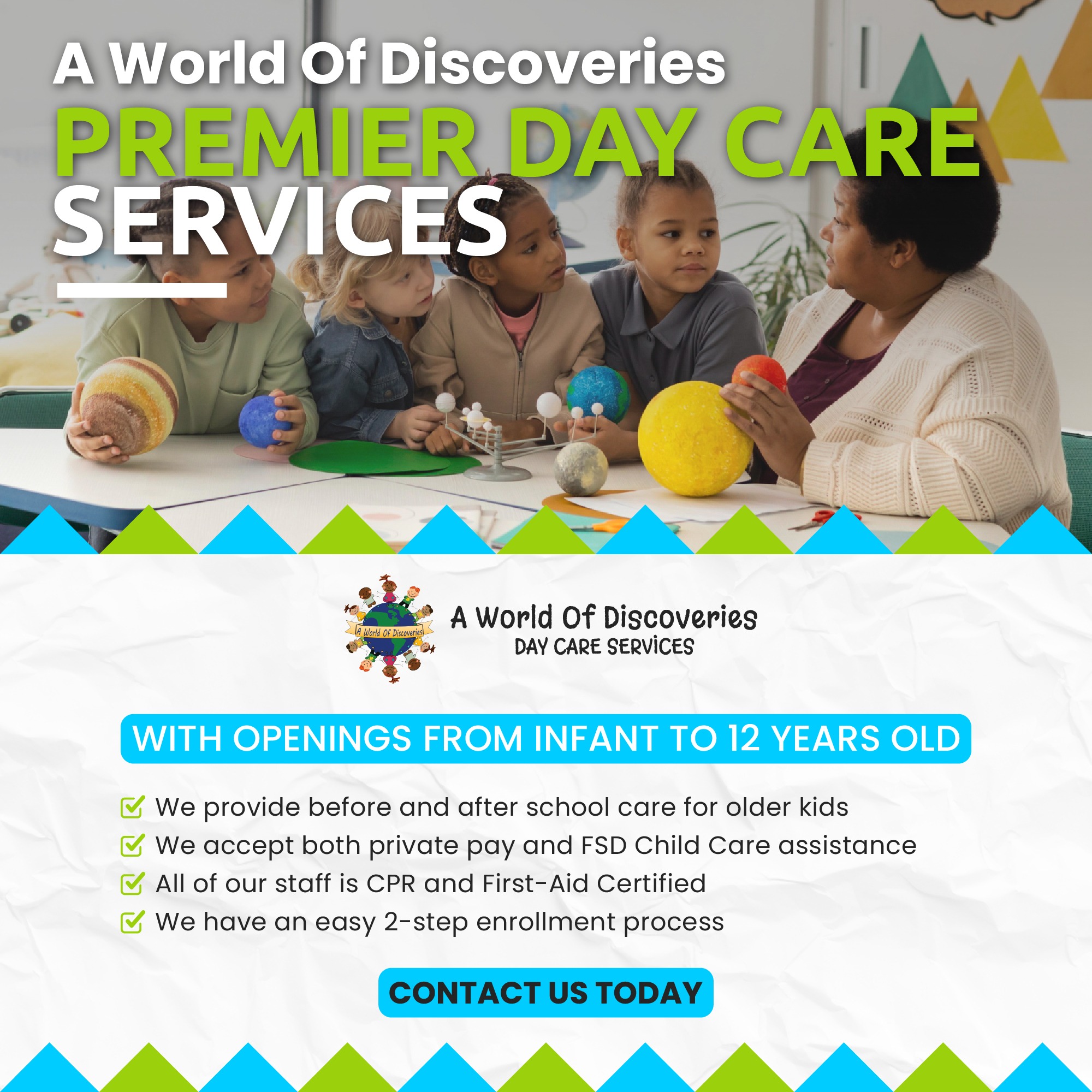 A World of Discoveries π