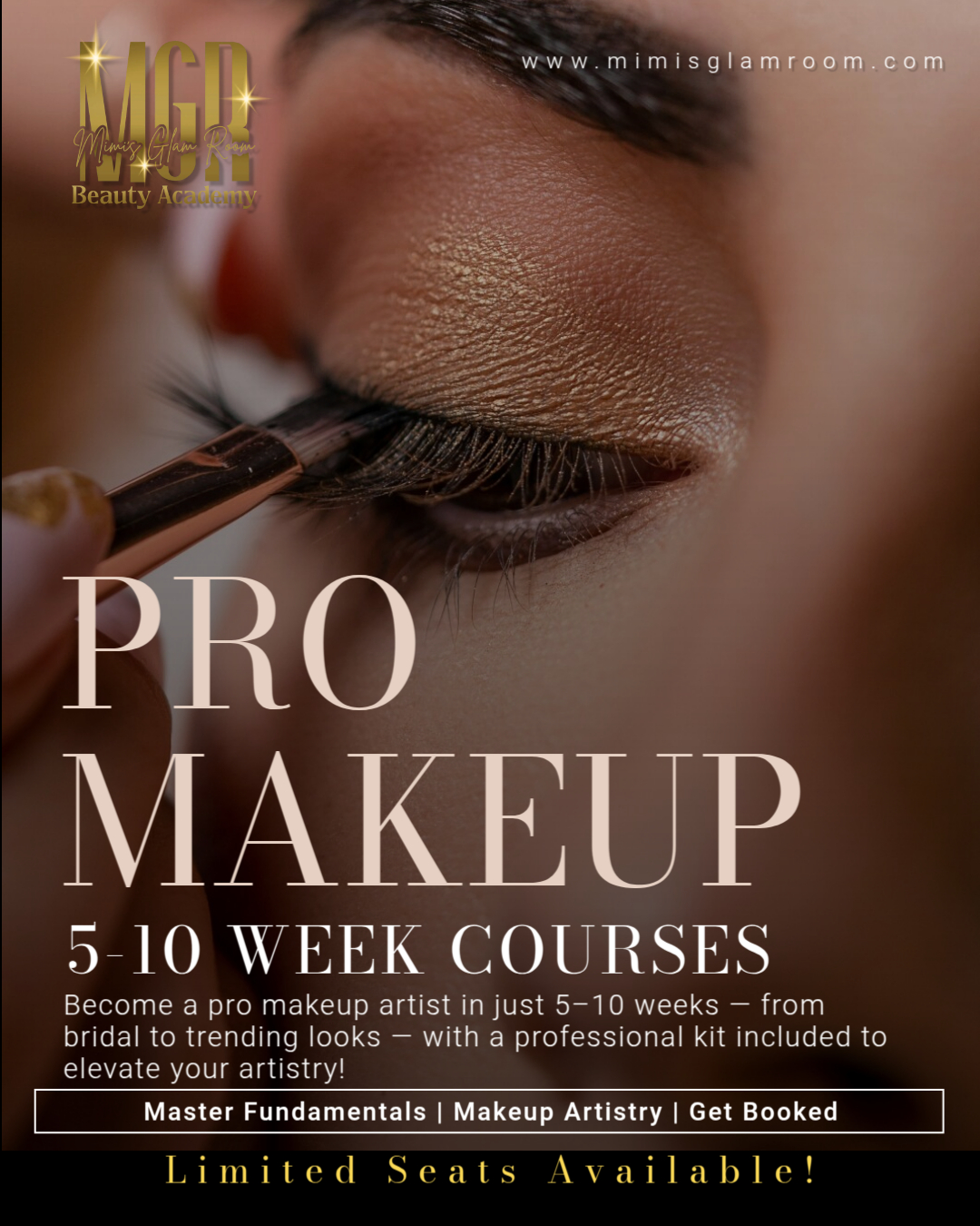 Mimi's Glam Room Makeup Artist ad creative