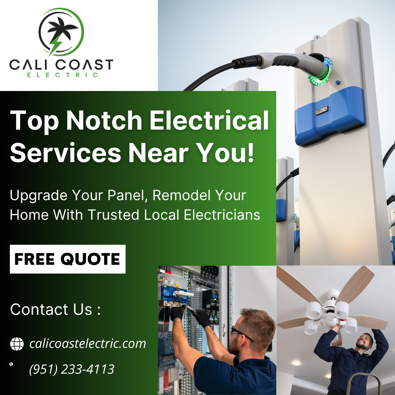 Cali Coast Electric Electrician ad creative