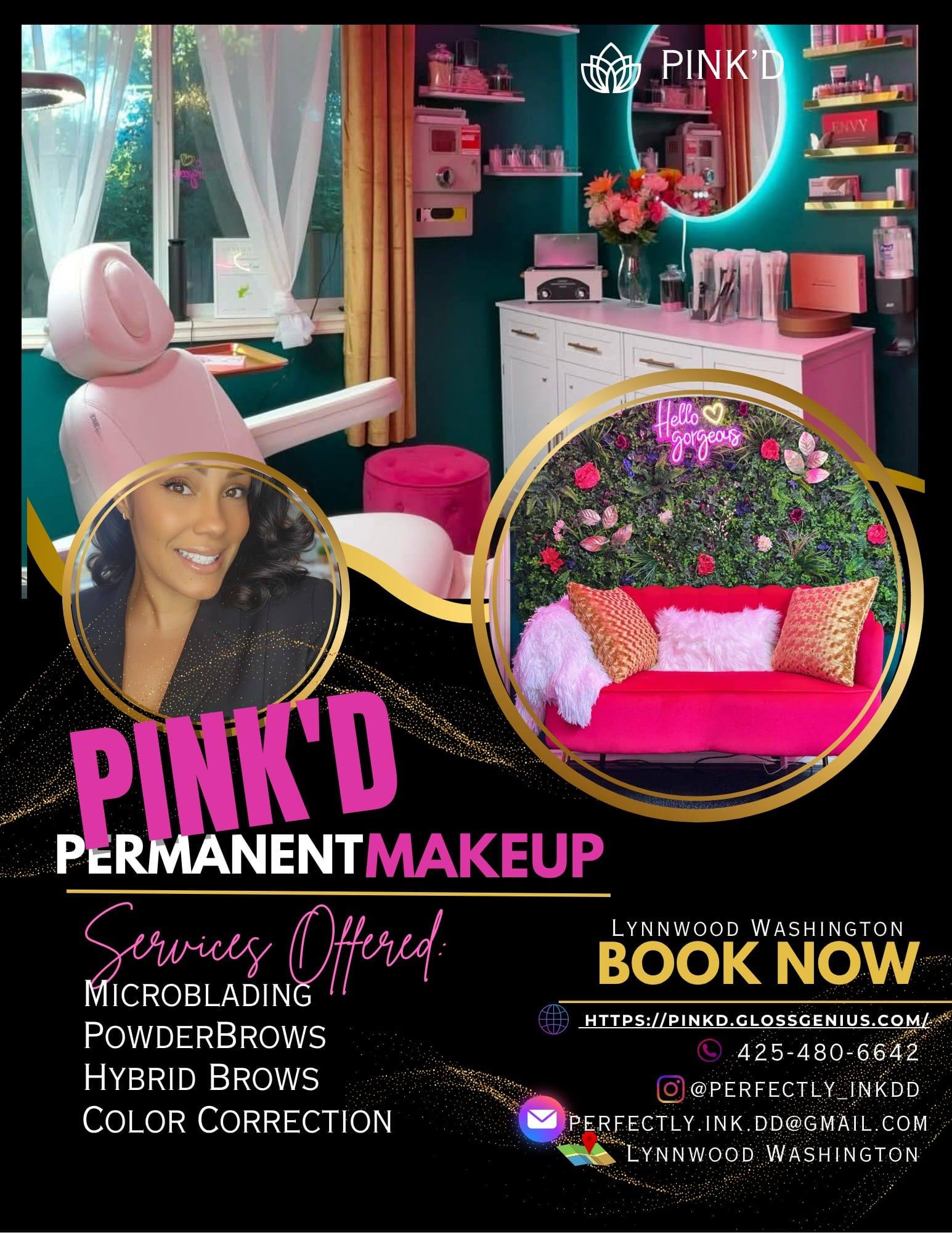 PerfectlyInkdd Eyelash & Brow Studio ad creative