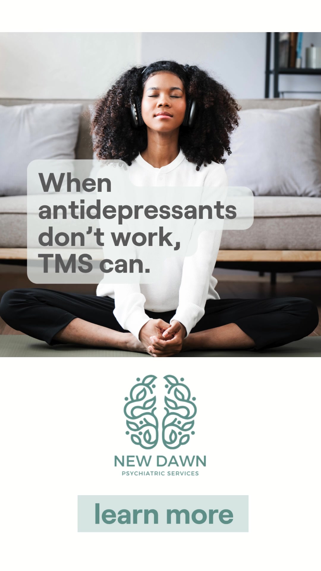 New Dawn Psychiatric Services Psychiatrist ad creative