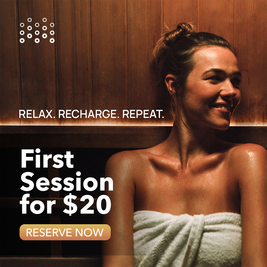 Perspire Sauna Studio West Des Moines Wellness Center ad creative