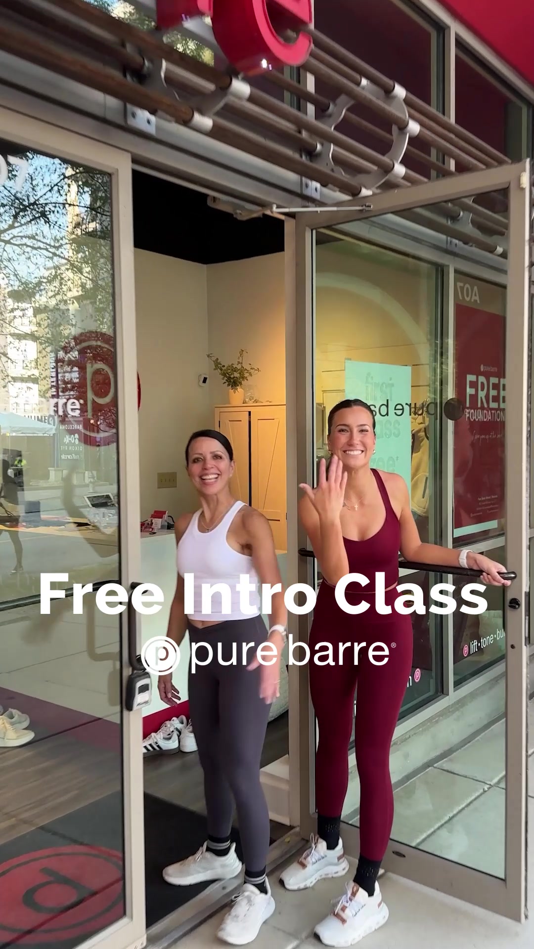 Pure Barre Gym ad creative