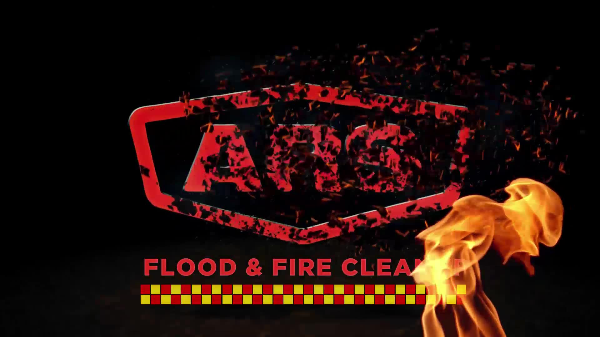 ARS Flood & Fire Cleanup Water Damage Restoration ad creative