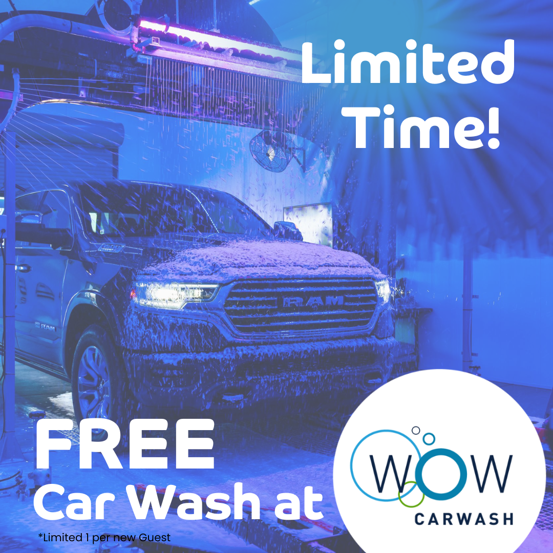 FREE CAR WASH - WOW Carwash