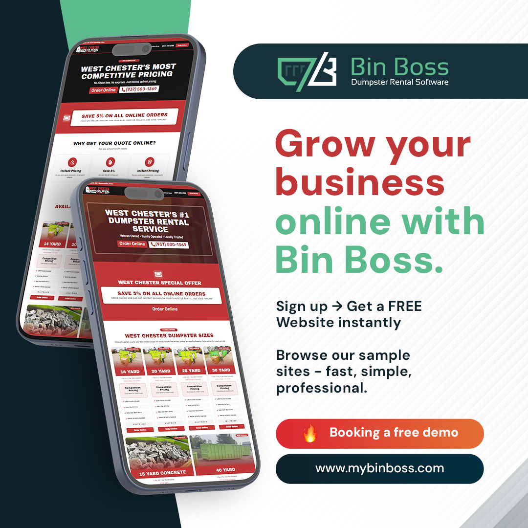 Bin Boss Dumpster Rental Software Software Dev Services ad creative