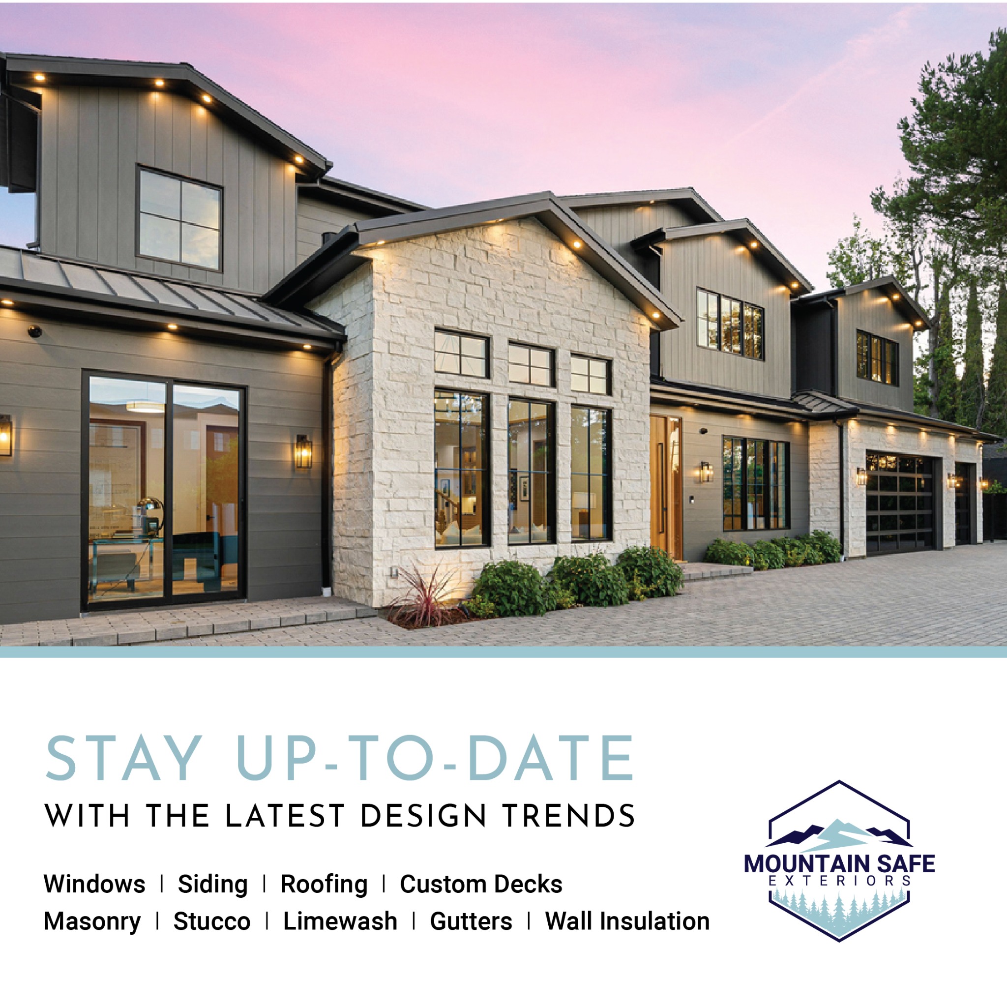 Mountain Safe Exteriors Restoration and Roofing Roofing ad creative