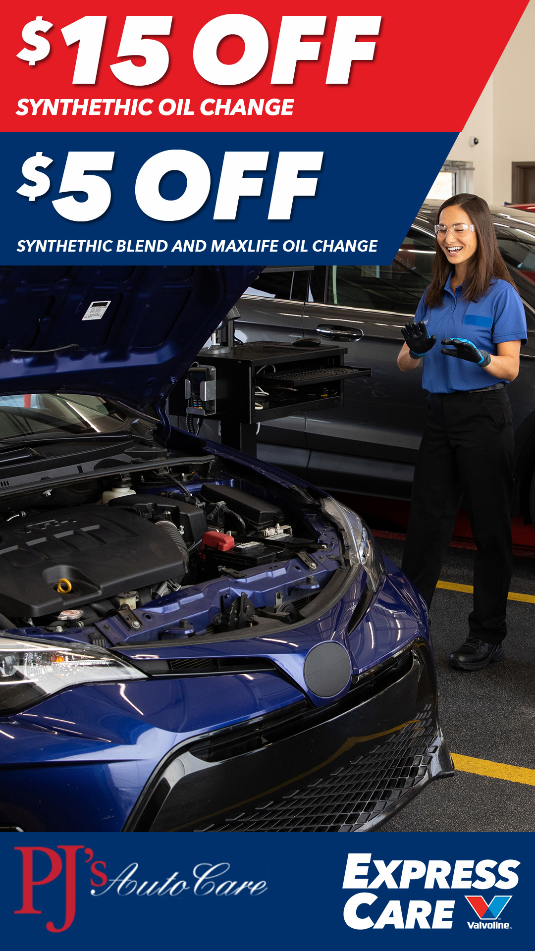 Valvoline Express Care Auto Repair ad creative