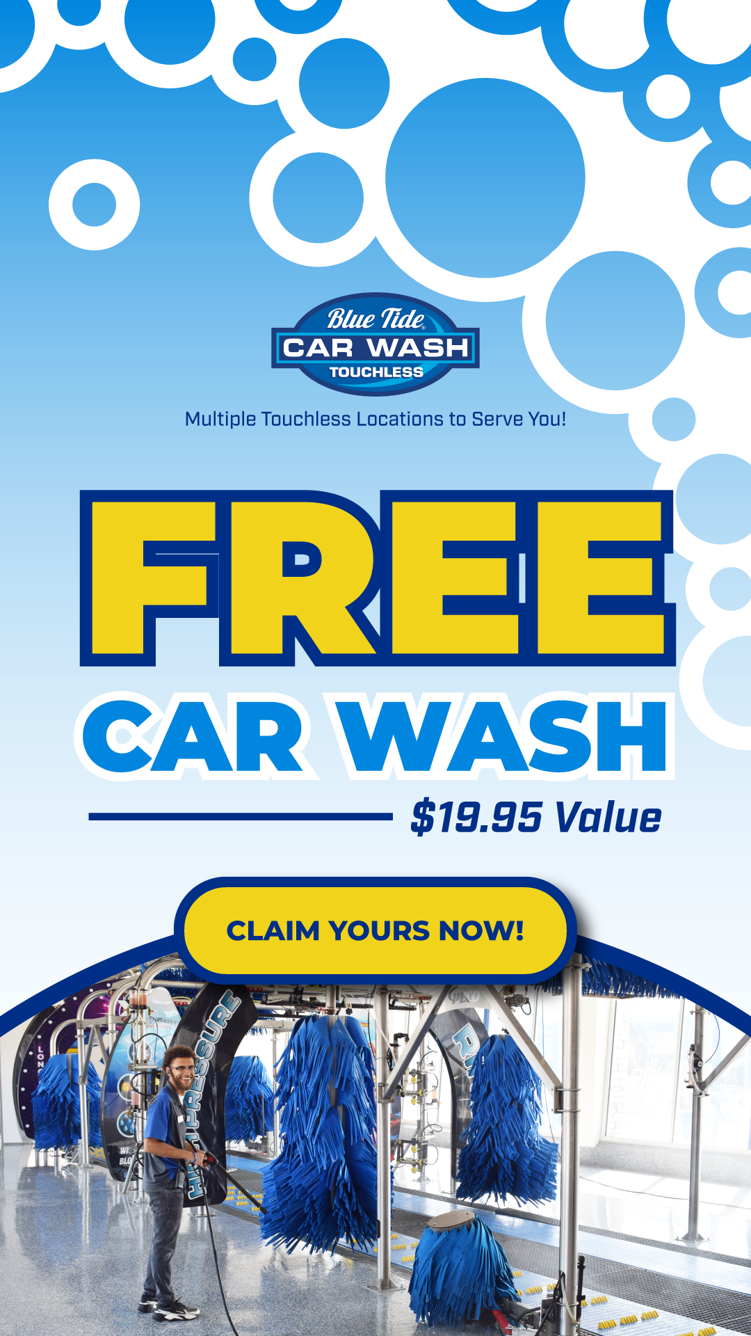 Blue Tide Car Wash South Dakota Car Wash ad creative