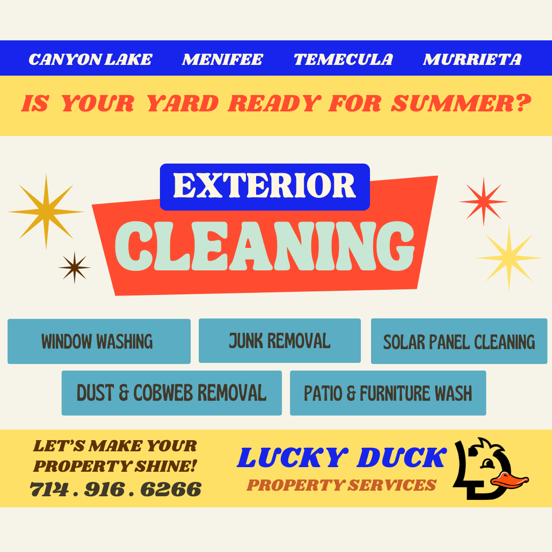 Lucky Duck Property Services Pressure Washing ad creative