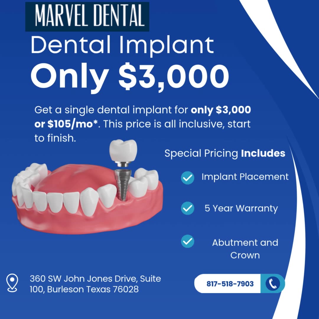 Marvel Dental & Orthodontics Implant Dentist ad creative