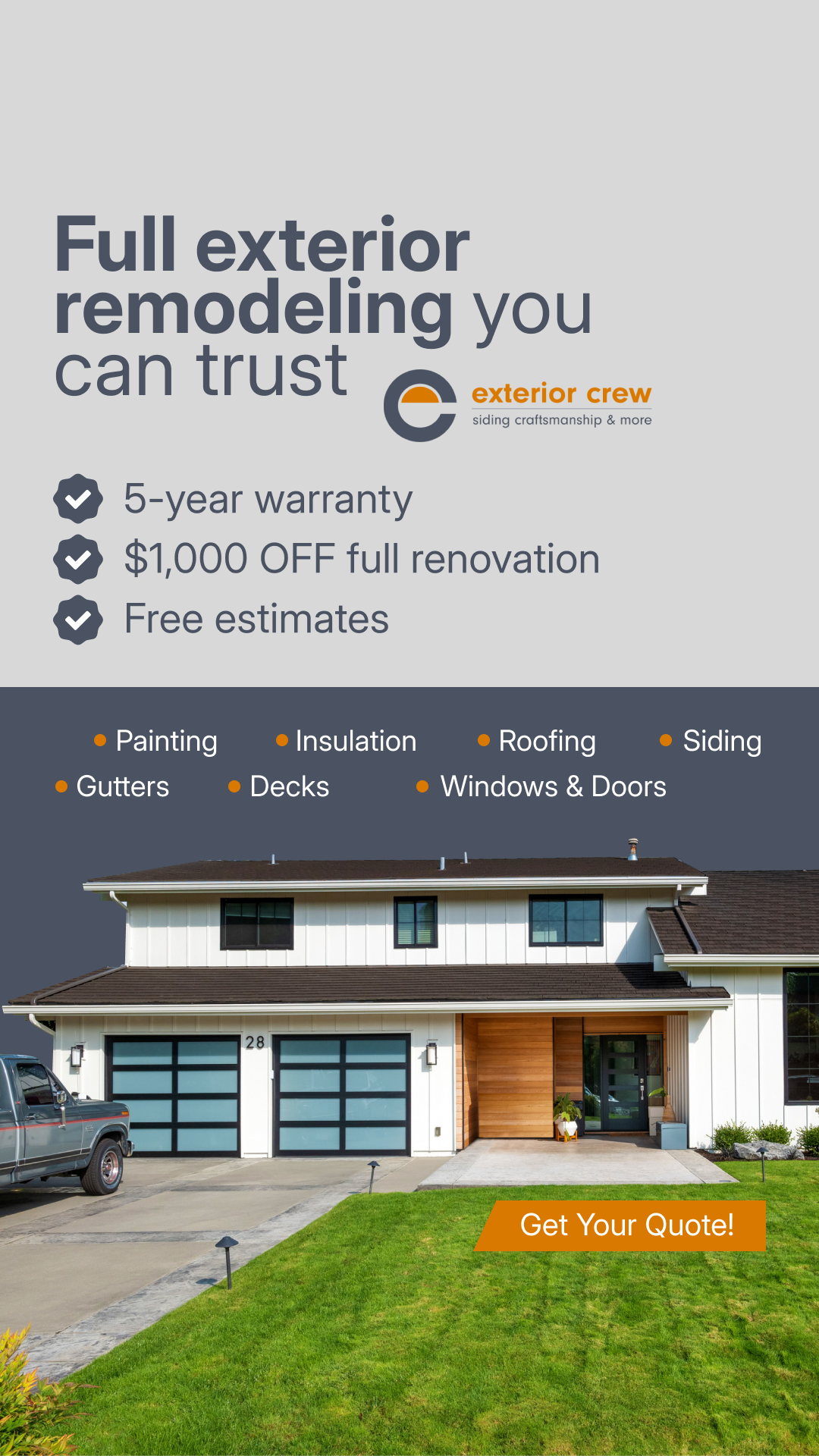Leave your details to book your Free Estimate
