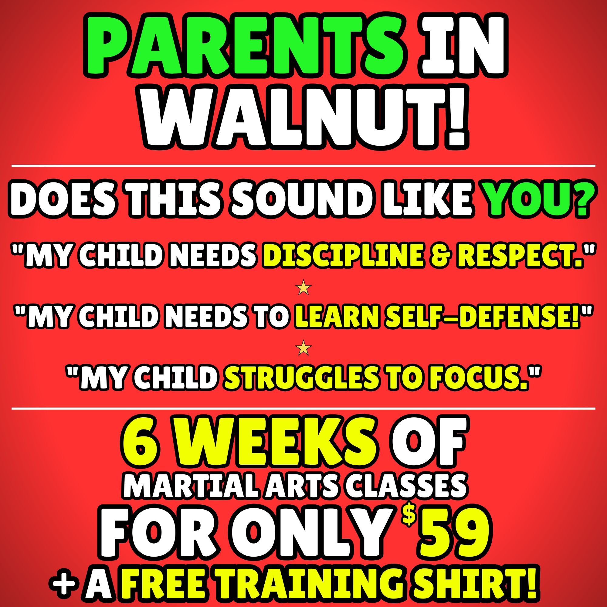 6 Weeks of Discipline & Fun + FREE Training Shirt! 🥋