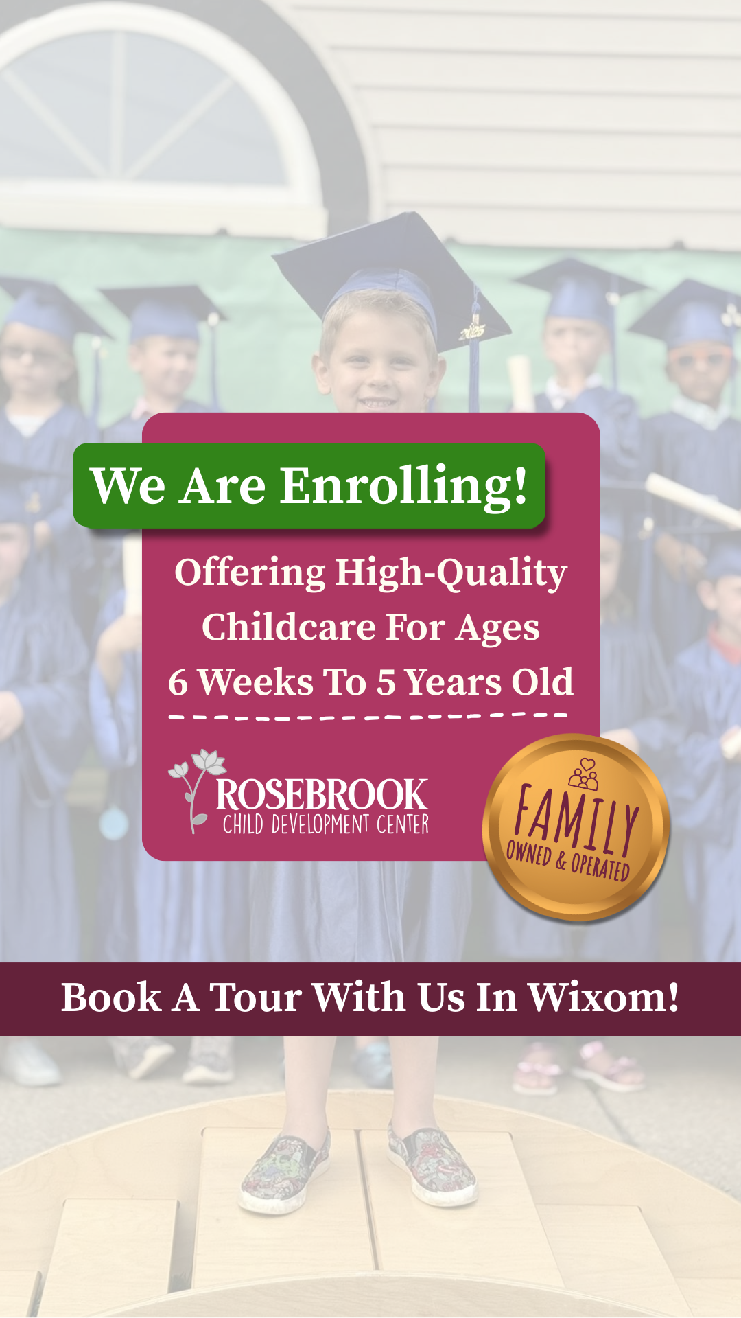 Rosebrook Child Development Center Wixom Daycare ad creative