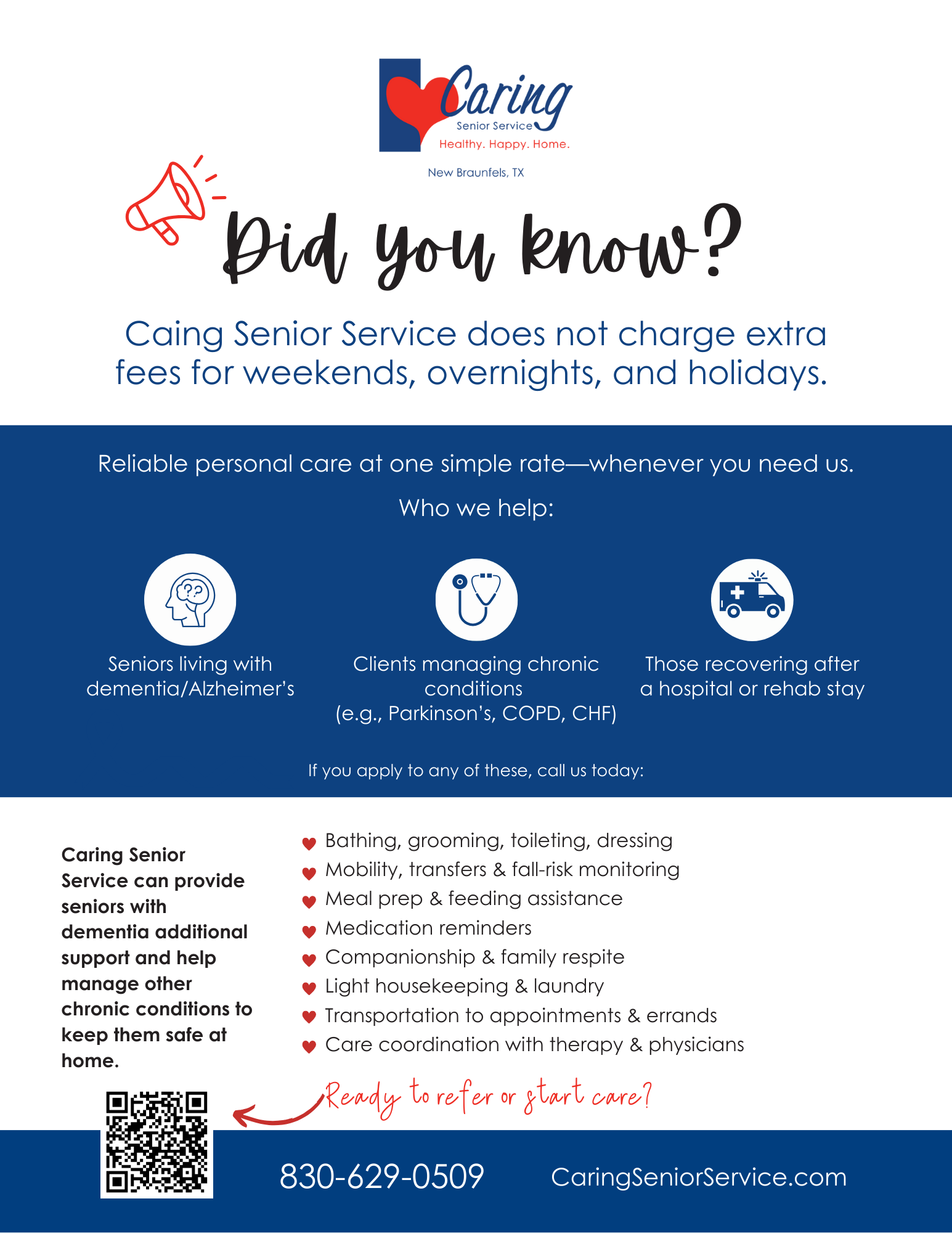 Caring Senior Service - New Braunfels, TX