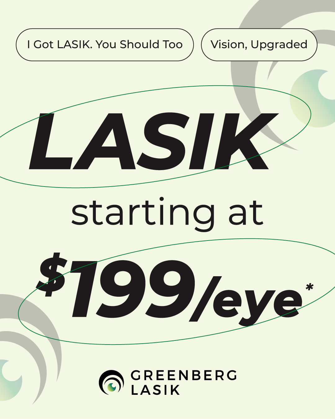 Greenberg LASIK Dermatologist ad creative
