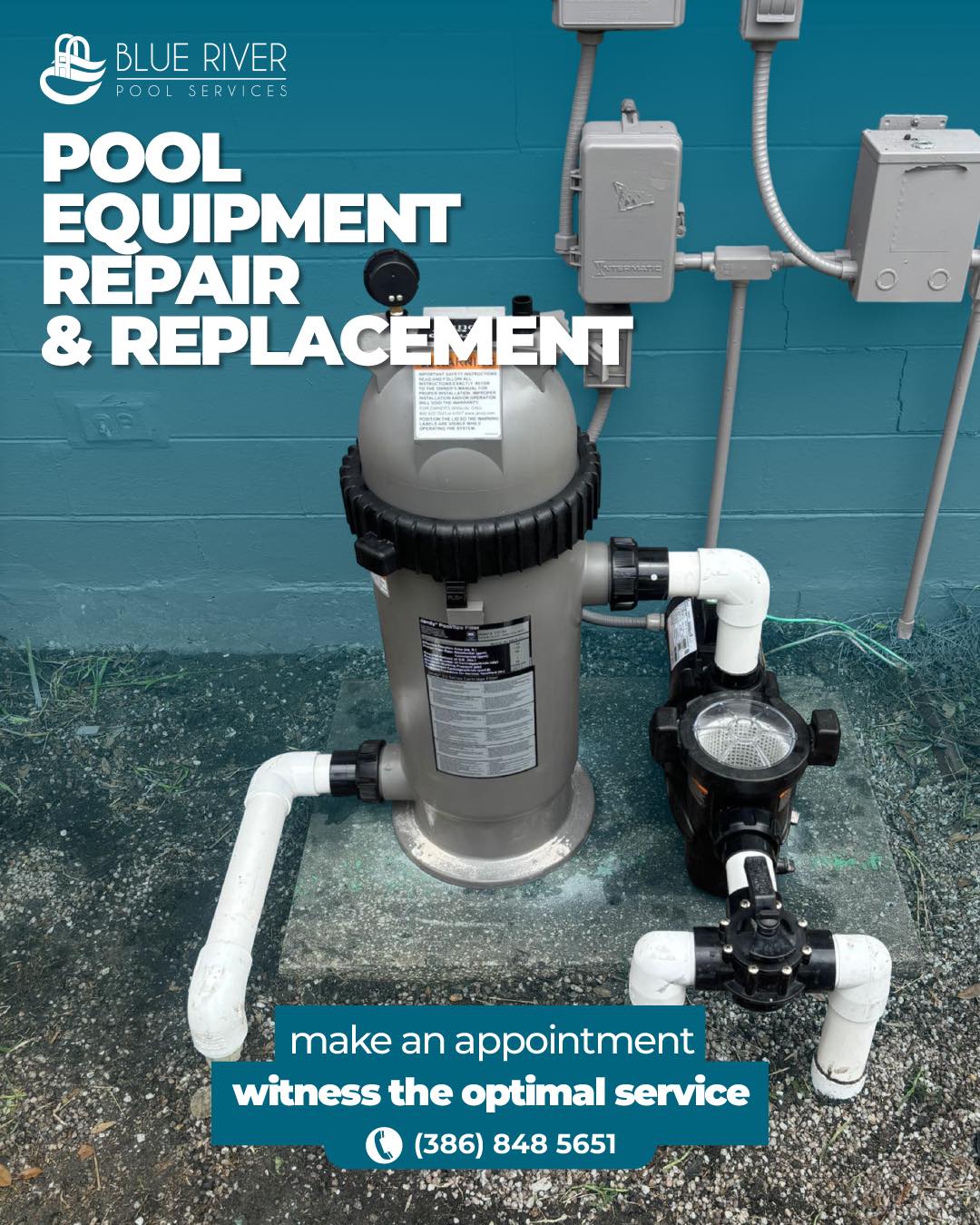 Blue River Pool Services Pool Service ad creative