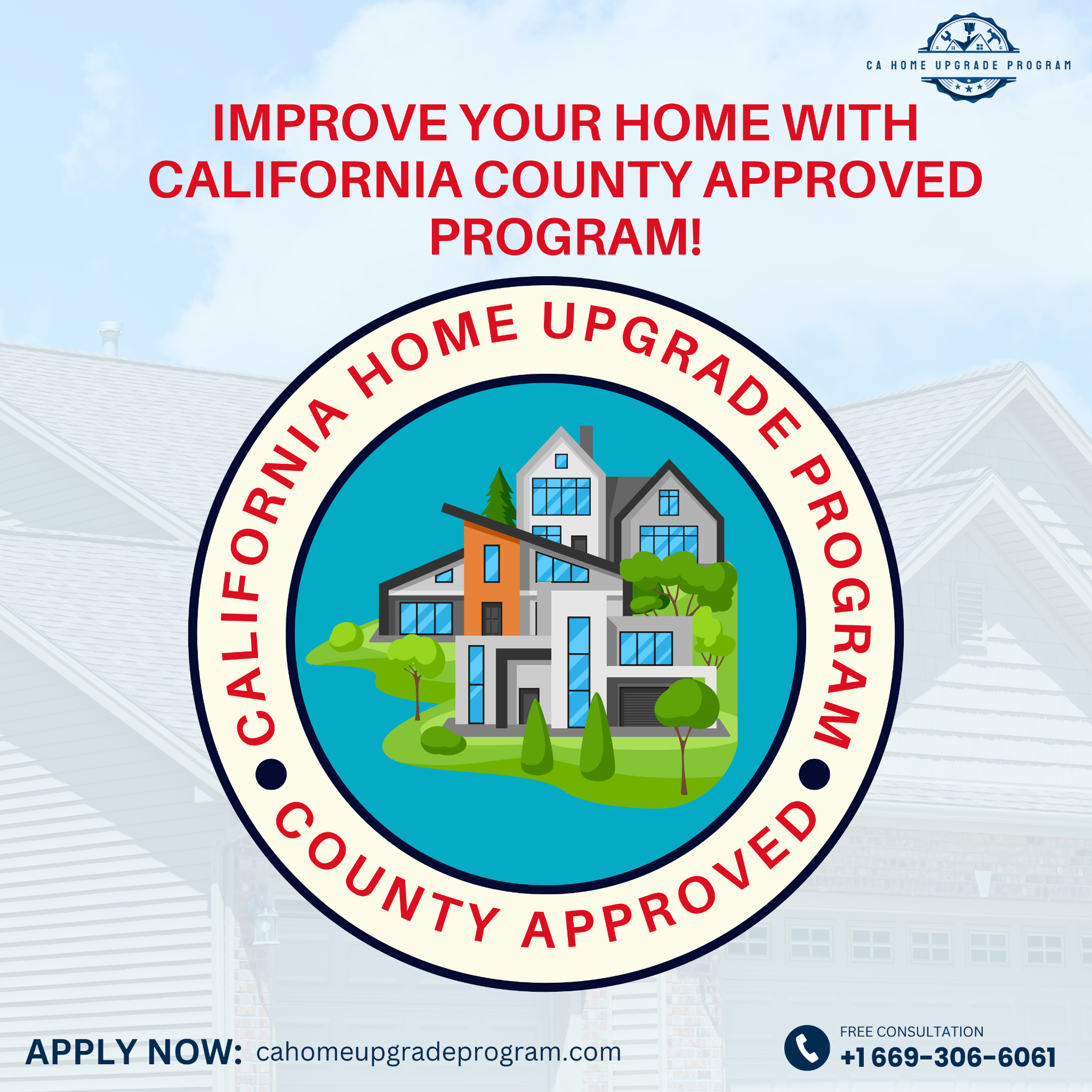 CA Home Upgrade Program Roofing ad creative