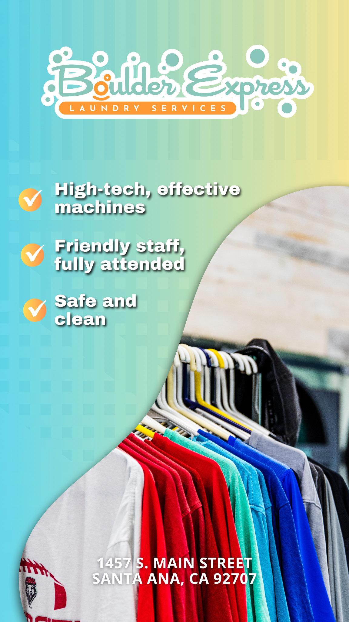 The Cleanest and Safest Laundromat in Town!