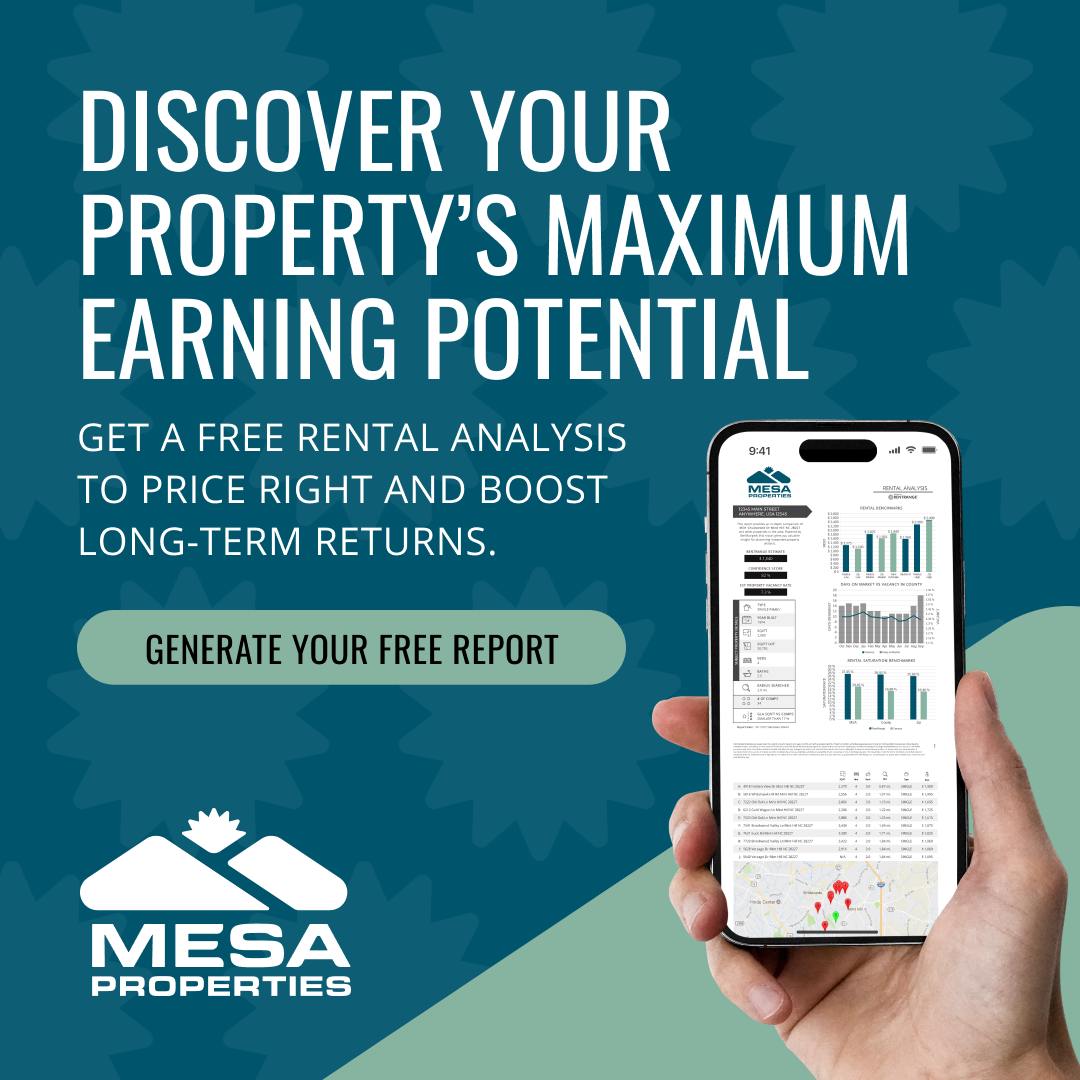 Mesa Properties Inc., DRE 01884617 Property Management ad creative