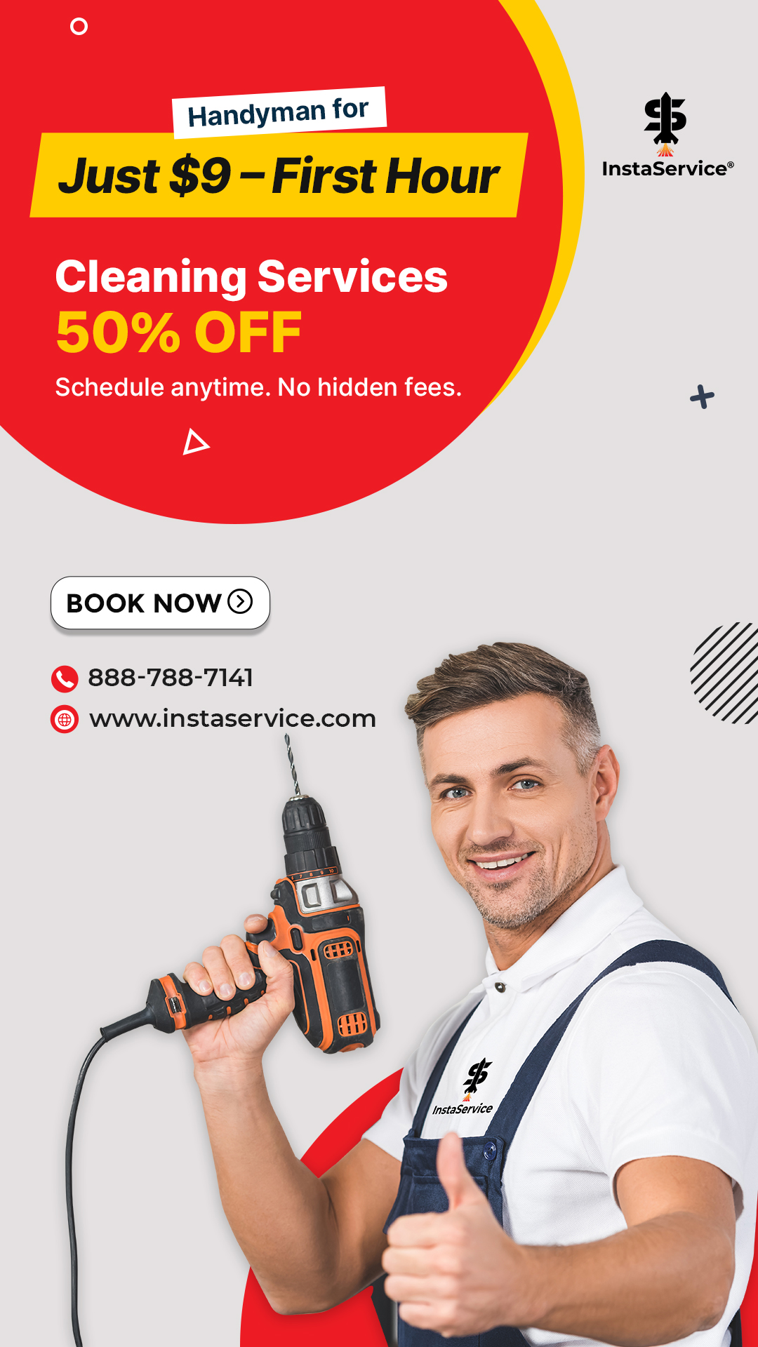 Handyman for $9 First Hour – Limited Offer!