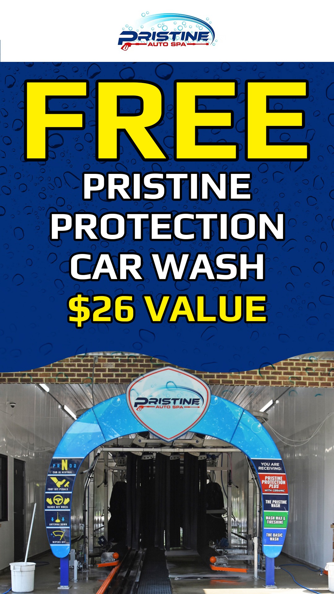 Pristine Auto Spa Car Wash ad creative