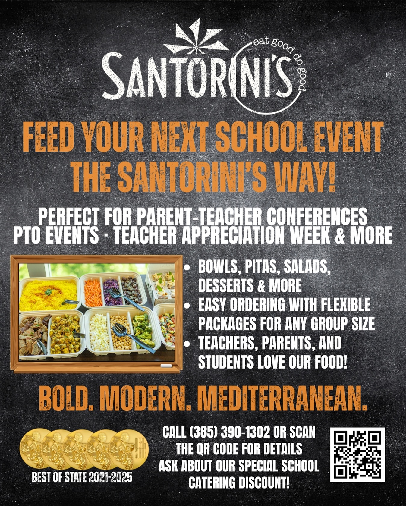 Santorini's Restaurant ad