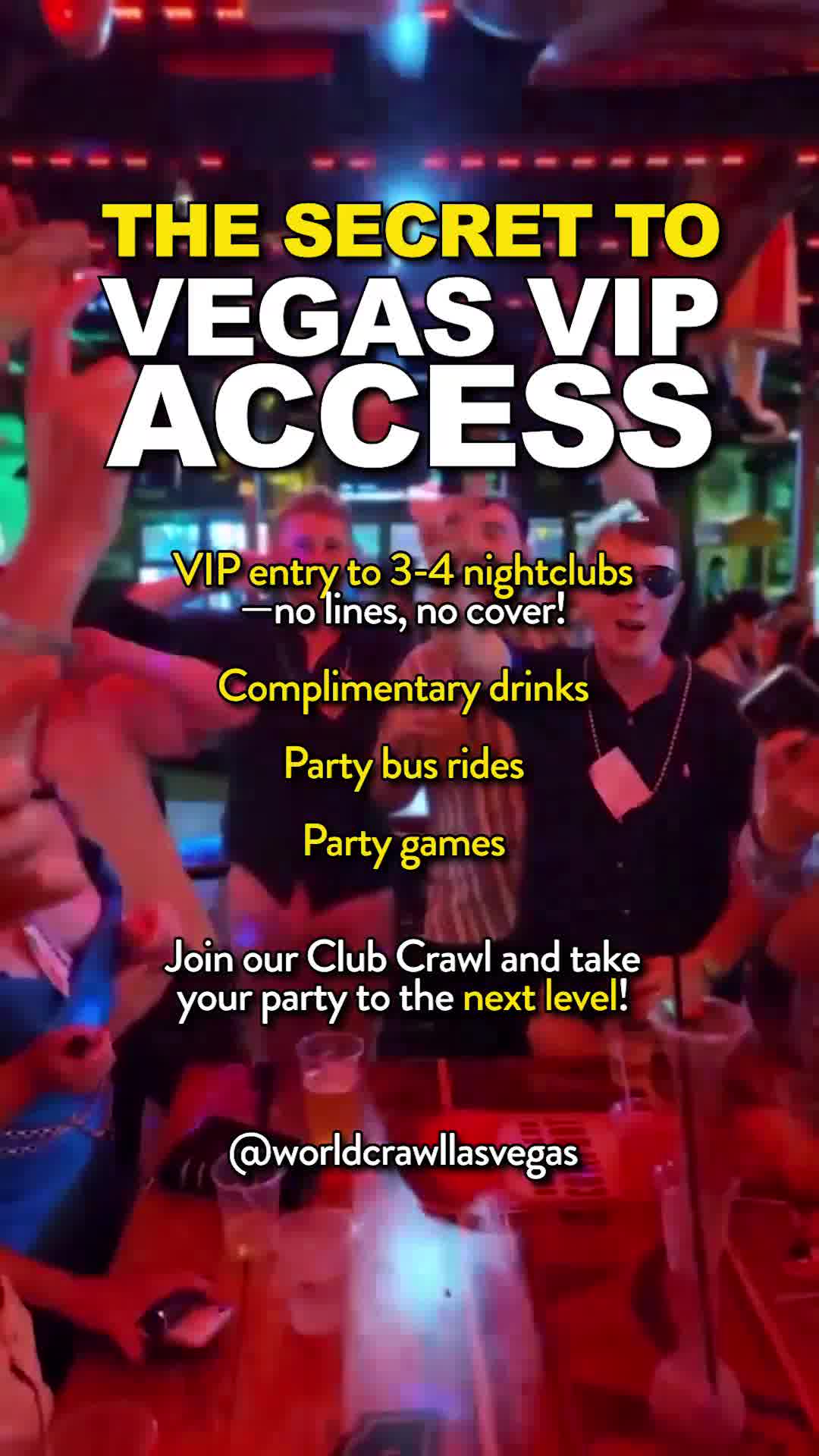 World Crawl Las Vegas Event Venue ad creative