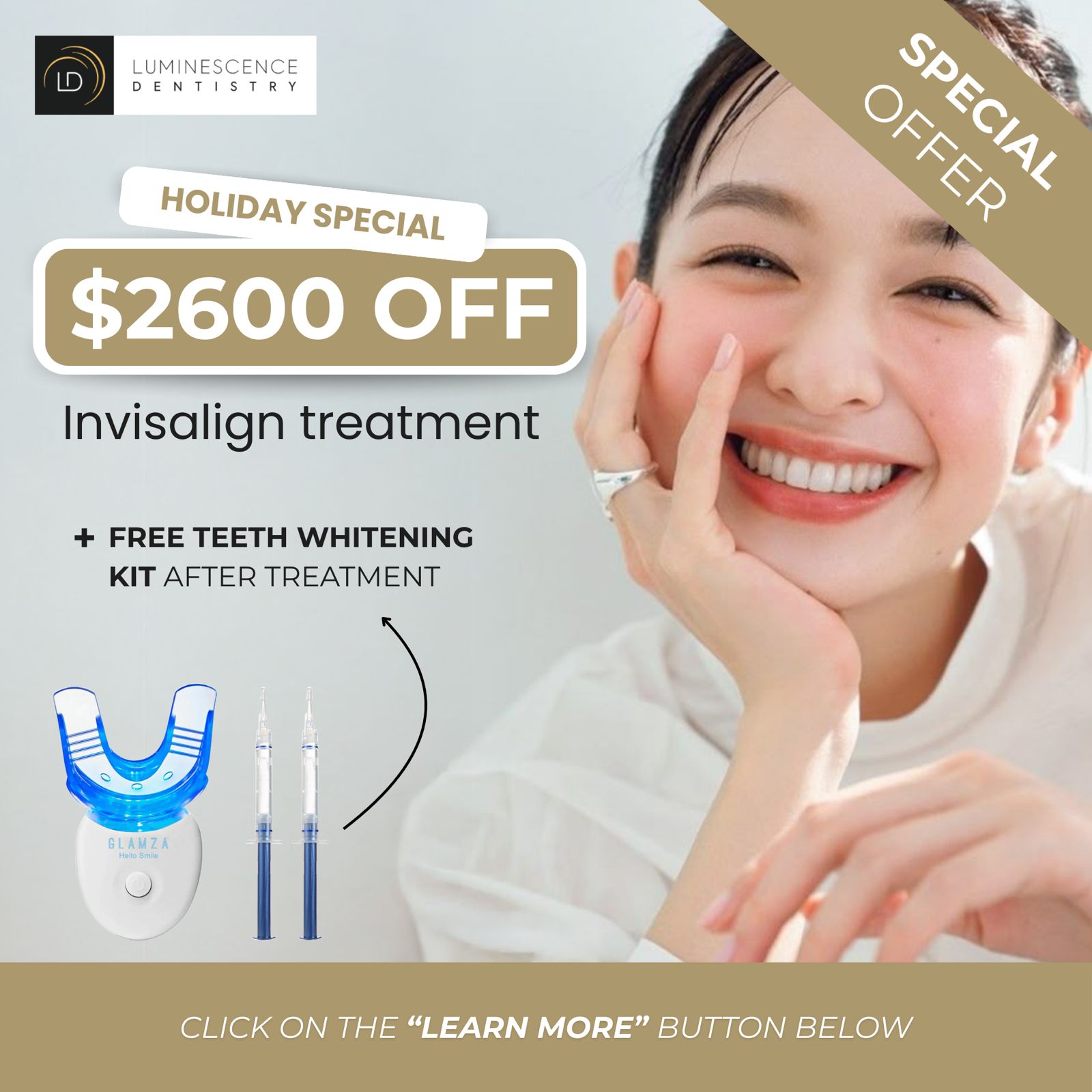 Holiday Special Alert: Get $2,600 OFF Invisalign in Dallas!