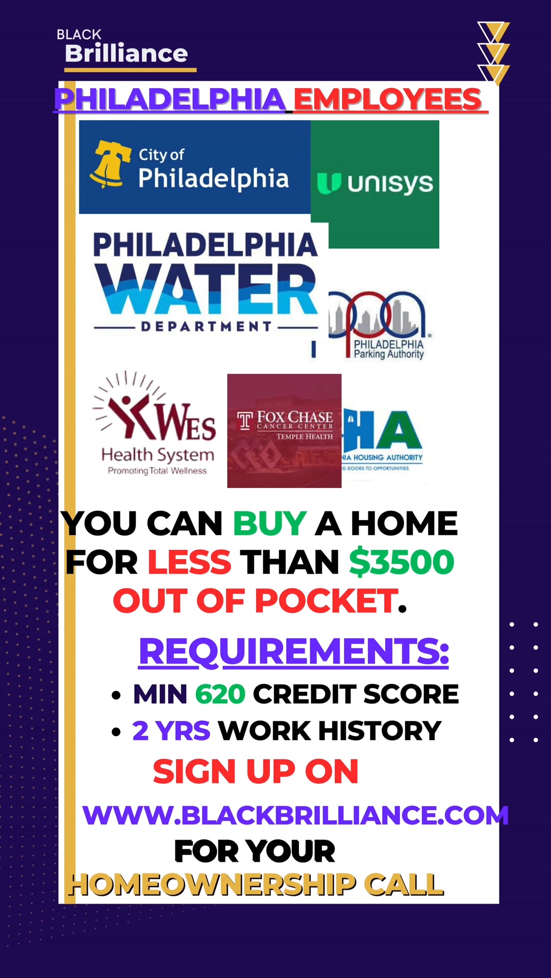 Black Brilliance Homeownership Team Real Estate Agent ad creative